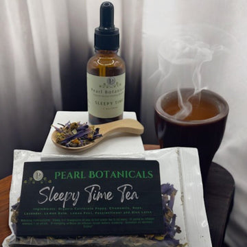 SLEEPY TIME BUNDLE DEAL (1 oz. Tincture or Glycerite and Sample Tea)