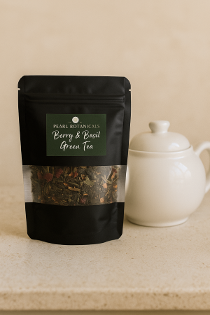 BERRY & BASIL GREEN TEA BLEND